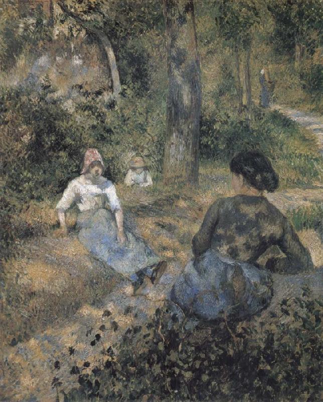 Camille Pissarro Peasants resting